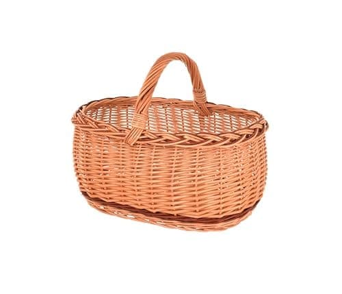 Panier en osier à anse, 47 cm